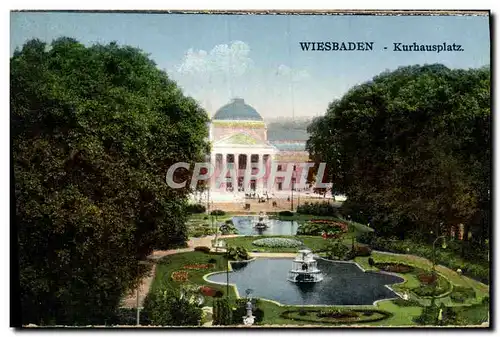 Cartes postales Wiesbaden Kurhausplatz