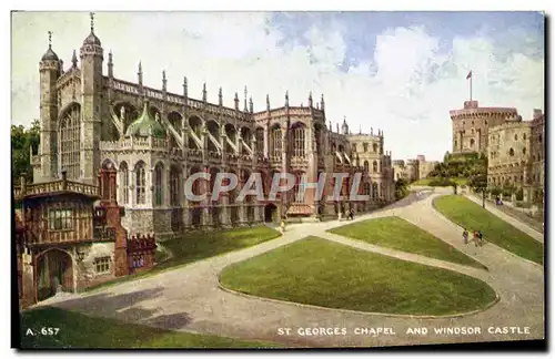 Cartes postales St Ceotrges Chapel And Windsor Castle
