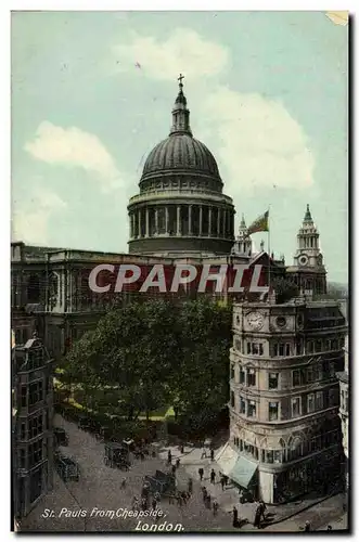 Cartes postales London St Pauls From Cheapside