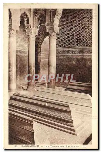 Cartes postales Marrakech Les Tombeaux Saadiens