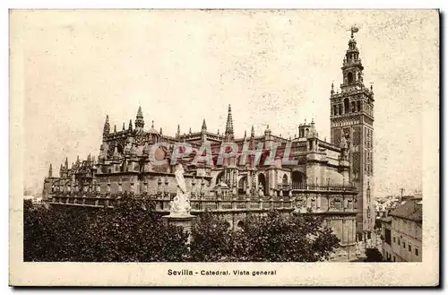 Ansichtskarte AK Sevilla Catedral Vista General