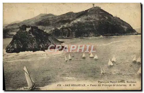 Cartes postales San Sebastian Paseo Del Principe de Asturias