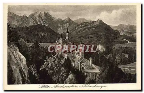 Ansichtskarte AK Scloss Neuschwanstein in Hohenschangau