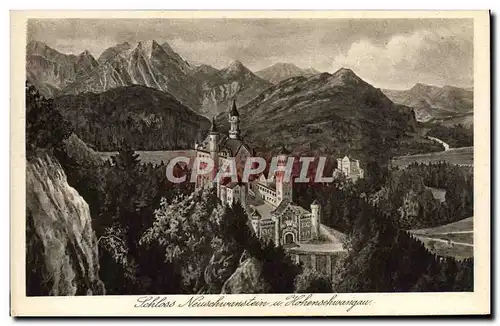 Cartes postales Scloss Neuschwanstein in Hohenschangau