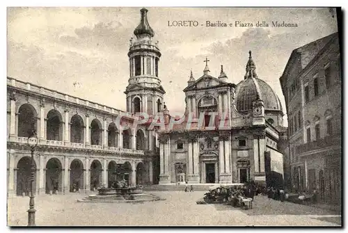 Ansichtskarte AK Loreto Basilica e Piazza della Madonna