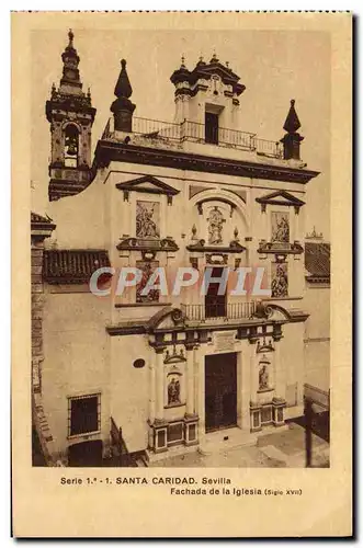 Ansichtskarte AK Santa Caridad Sevilla Fachada de la Iglesia