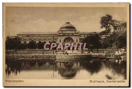 Cartes postales Wiesbaden Kurhaus Gartenseite