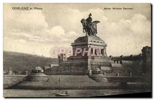 Cartes postales Coblenz a Rhein Kaiser Wilhelm Denkmal