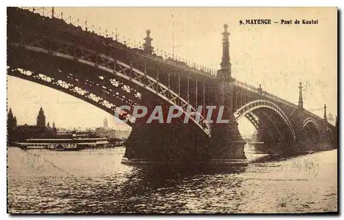 Cartes postales Mayence Pont de Kastel