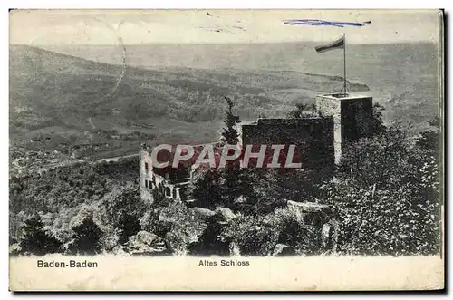 Cartes postales Baden Baden Altes Schloss