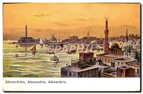 Cartes postales Alexandrie Egypte