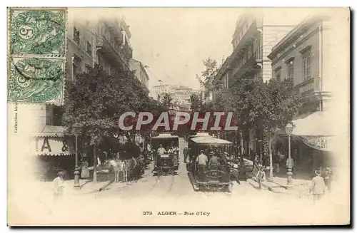Cartes postales Alger Rue D&#39Isly Tramway