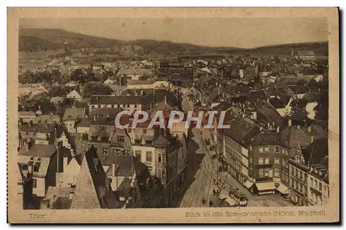 Cartes postales Trier Blick in die Simeonstrasse