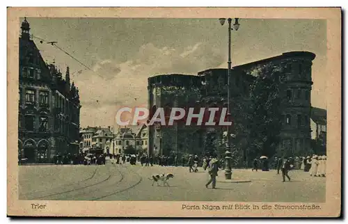 Cartes postales Trier Poria Nigra Mil Blick in die Simeonsteabe