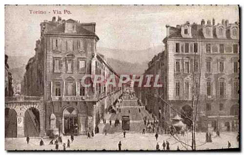 Cartes postales Torino Via Po