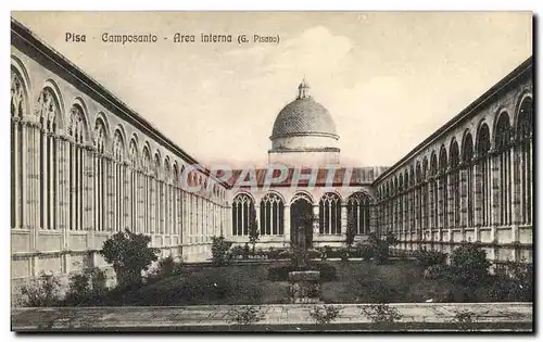 Cartes postales Pisa Camposanto Area Interna G Pisano