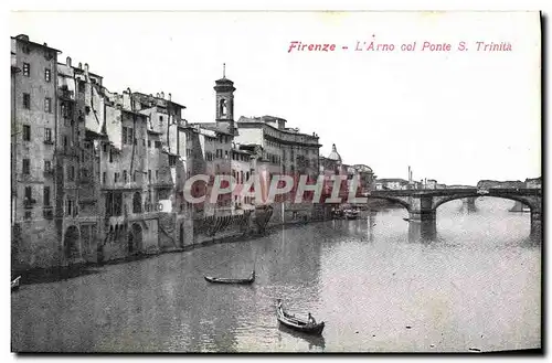 Cartes postales Firenze L&#39Arno Col Ponte S Trinita