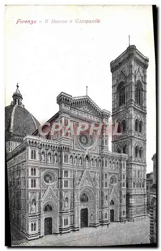 Ansichtskarte AK Firenze Duomo E Campanile