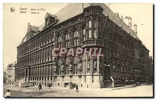 Cartes postales Gand Hotel De Ville