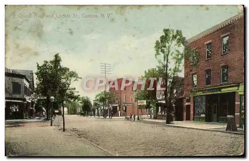 Cartes postales Grand Ave And Locust St Corona