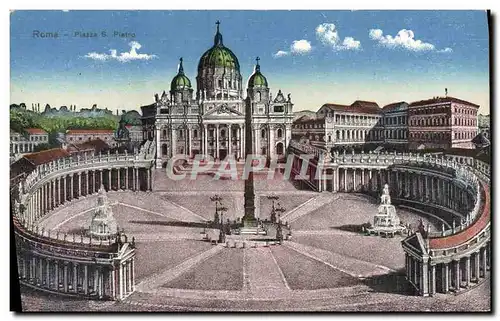 Cartes postales Roma Piazza S Pietro