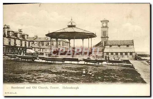 Cartes postales Bandstand And Old Church Tower Helensburgh