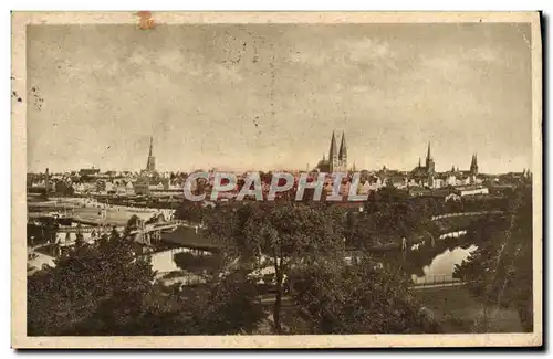 Cartes postales Lubeck Total Ansicht Von Westen