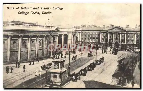 Ansichtskarte AK Bank Of Ireland and Trinity College College Green Dublin