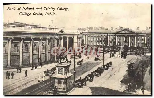 Cartes postales Bank Of Ireland and Trinity College College Green Dublin