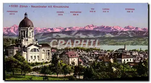 Cartes postales Zurich Neumunster Mit Kreuzkirche
