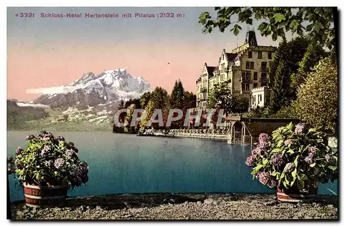 Cartes postales Schloss Hotel Hertenstein Mit Pilatus