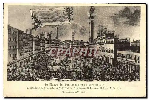 Cartes postales La Piazza Del Campo 1717