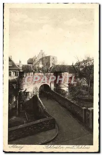 Cartes postales Alzey Schlosstor mit Schloss