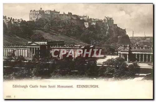 Cartes postales Edinburgh Castle From Scott Monument Edinburgh