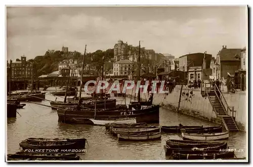 Cartes postales Folkestone Harbour Bateau