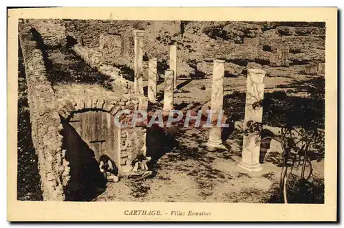 Cartes postales Carthage Villas Romaines