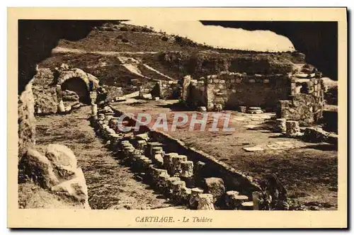 Cartes postales Carthage Le Theatre