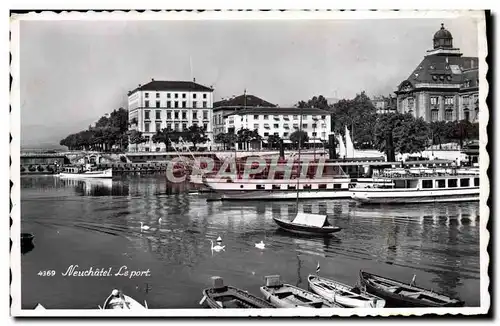 Cartes postales Neuchatel Le Port Bateaux