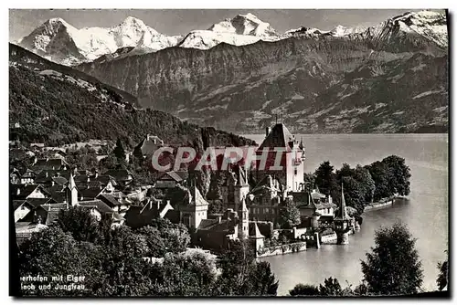 Cartes postales moderne Oberhofen Mit Elger Bach Und Jungfrau