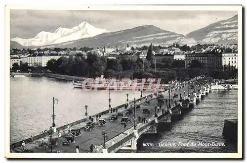 Cartes postales Geneve Pont Du Mont Blanc