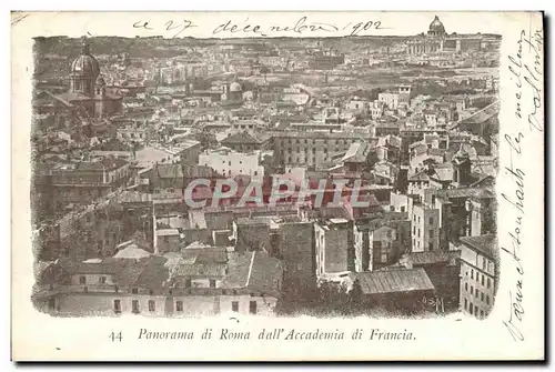 Ansichtskarte AK Panorama Di Roma Dall&#39Accademia Di Francia