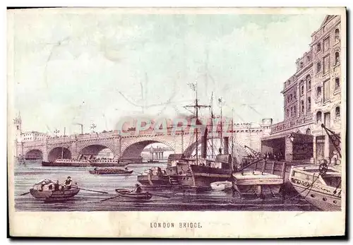 Cartes postales London Bridge Bateaux