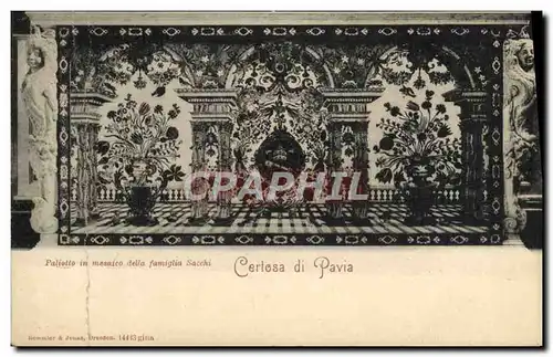 Cartes postales Certosa Di Pavia Paliotto in mosaico della famiglia Sacchi