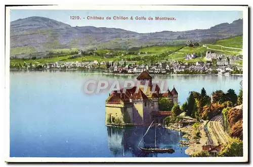 Cartes postales Chateau De Chillon Golfe De Montreux