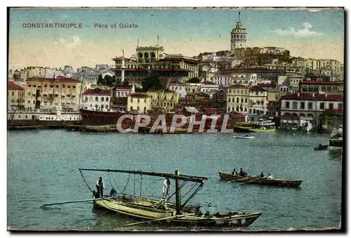 Cartes postales Constantinople Pera Et Galata Turquie