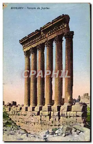 Ansichtskarte AK Baalbek Temple De Jupiter