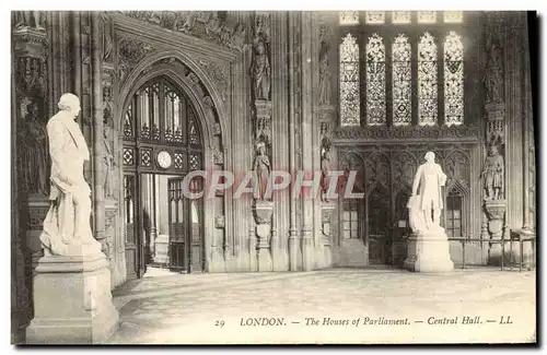 Cartes postales London The Houses Of Parliament Central Hall