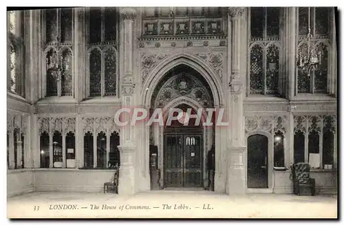 Cartes postales London The House Of Commons The lobby