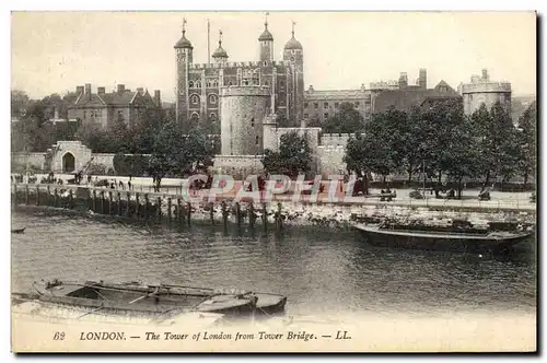 Cartes postales London The Tower Of London From Tower Bridge