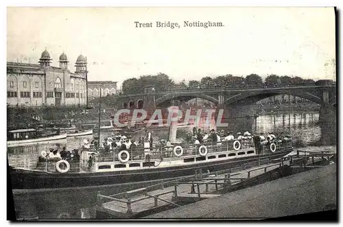 Ansichtskarte AK Trent Bridge Nottingham Bateau